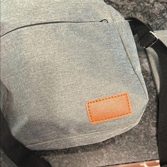 Gray and Tan Men's Backpack Set Light Gray Set of 3 - Picture 9 of 15